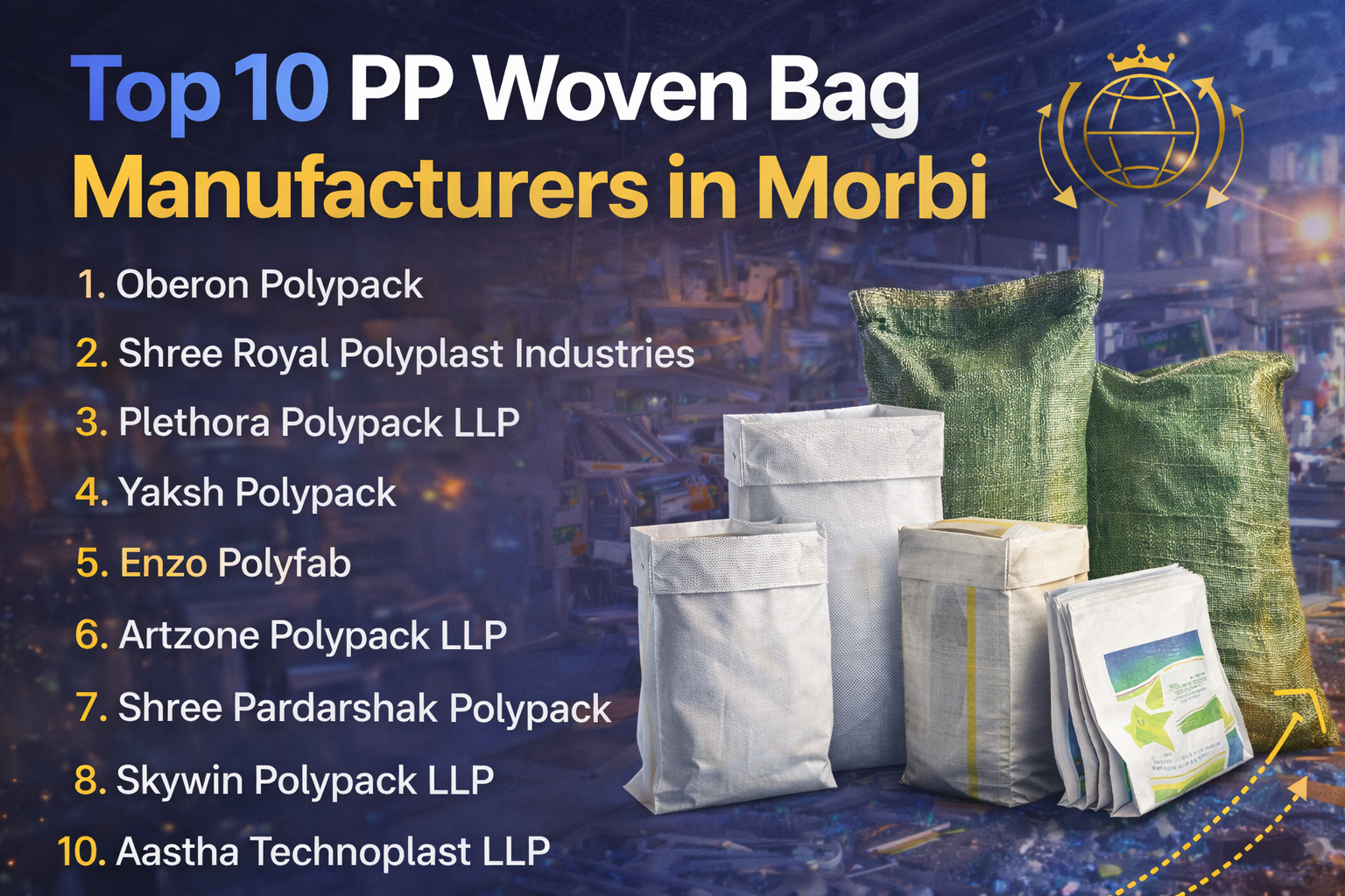 Top 10 PP Woven Bag Manufacturers in Morbi